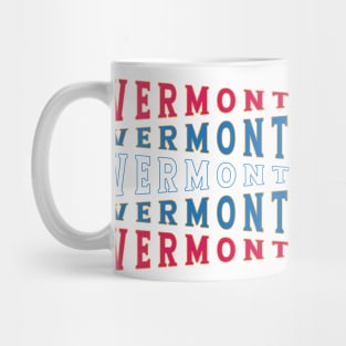 TEXT ART USA VERMONT Mug